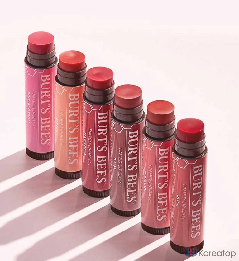 Бальзам для губ Burt's Bees Tinted Lip Balm, оттенок Magnolia, 4.25 г, 1 шт., фото 5