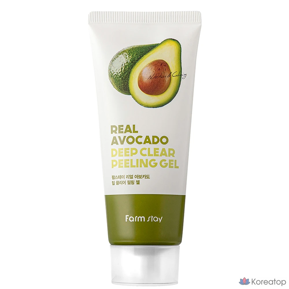 Отшелушивающий гель FarmStay Real Avocado Deep Clear Peeling Gel, 100 мл, 1 шт.