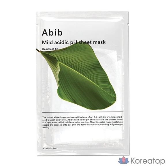 Маска для лица Abib с мягким кислым pH, 1 упаковка, 1 шт.