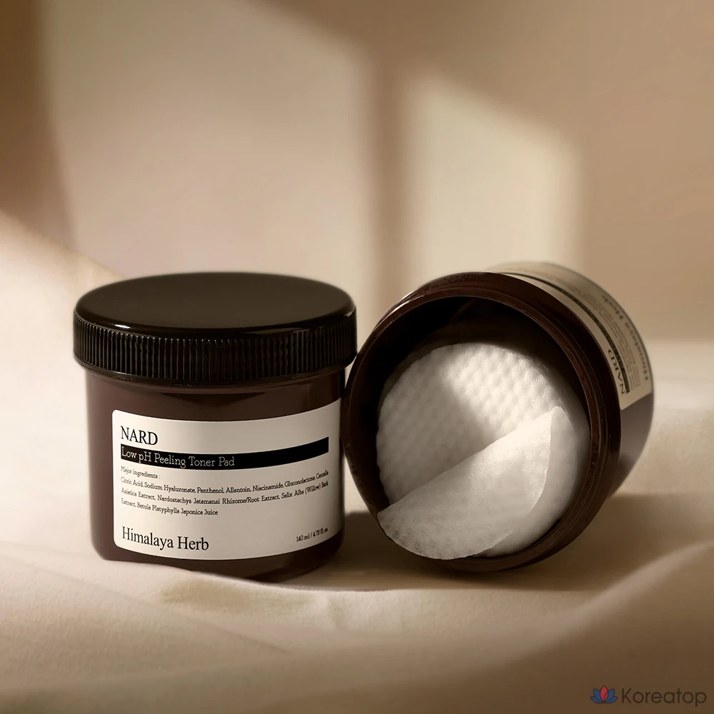 Тонизирующие подушечки для пилинга NARD с мягкой кислотностью, 140 мл, 70 листов, 1 упаковка., фото 5