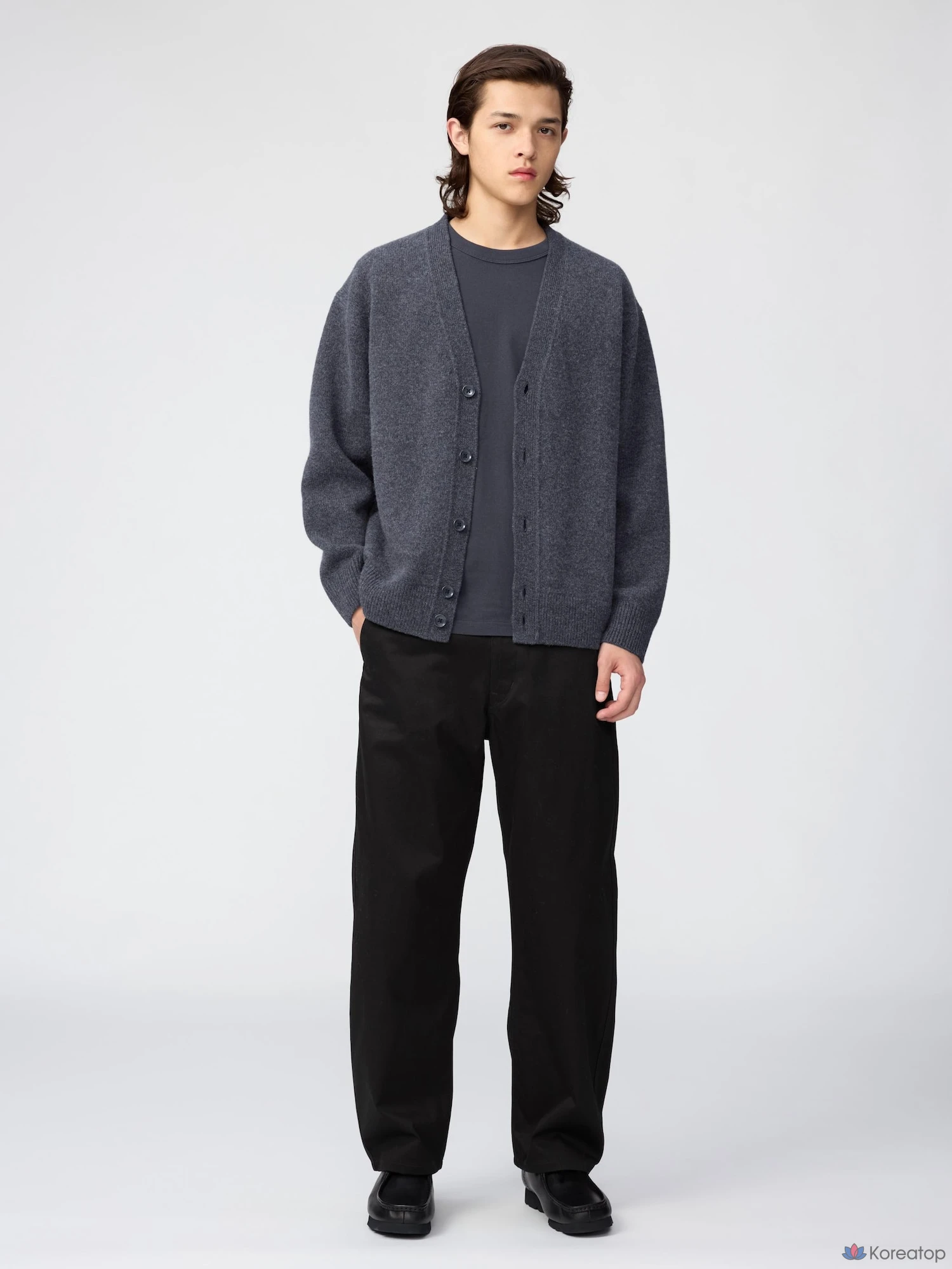 Кардиган Uniqlo Lambswool V-Neck