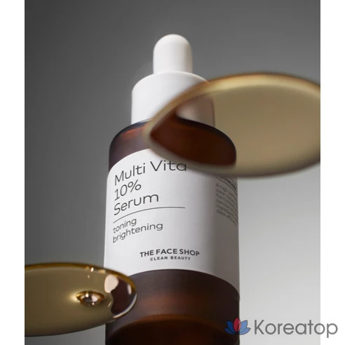 Тонизирующая и осветляющая сыворотка The Face Shop Ultimate Multi Vita 10%