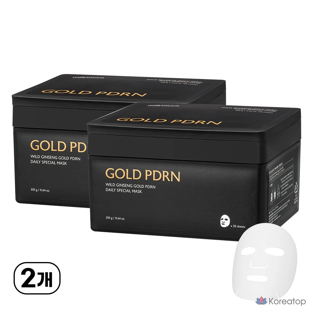 Маска для лица Milk Touch Ginseng Gold PDRN Daily Special, 2 упаковки (30 штук)