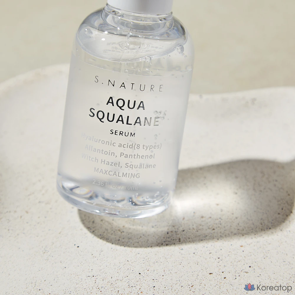 Сыворотка S.NATURE Aqua Squalane Serum, 70 мл, 1 шт., фото 5