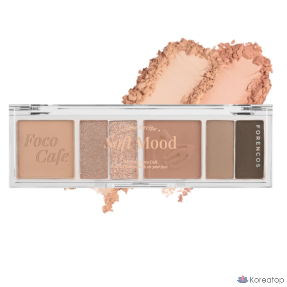 Палетка теней для век Forencos Soft Mood Eye Palette, 03 Nuts Latte, 1 шт.