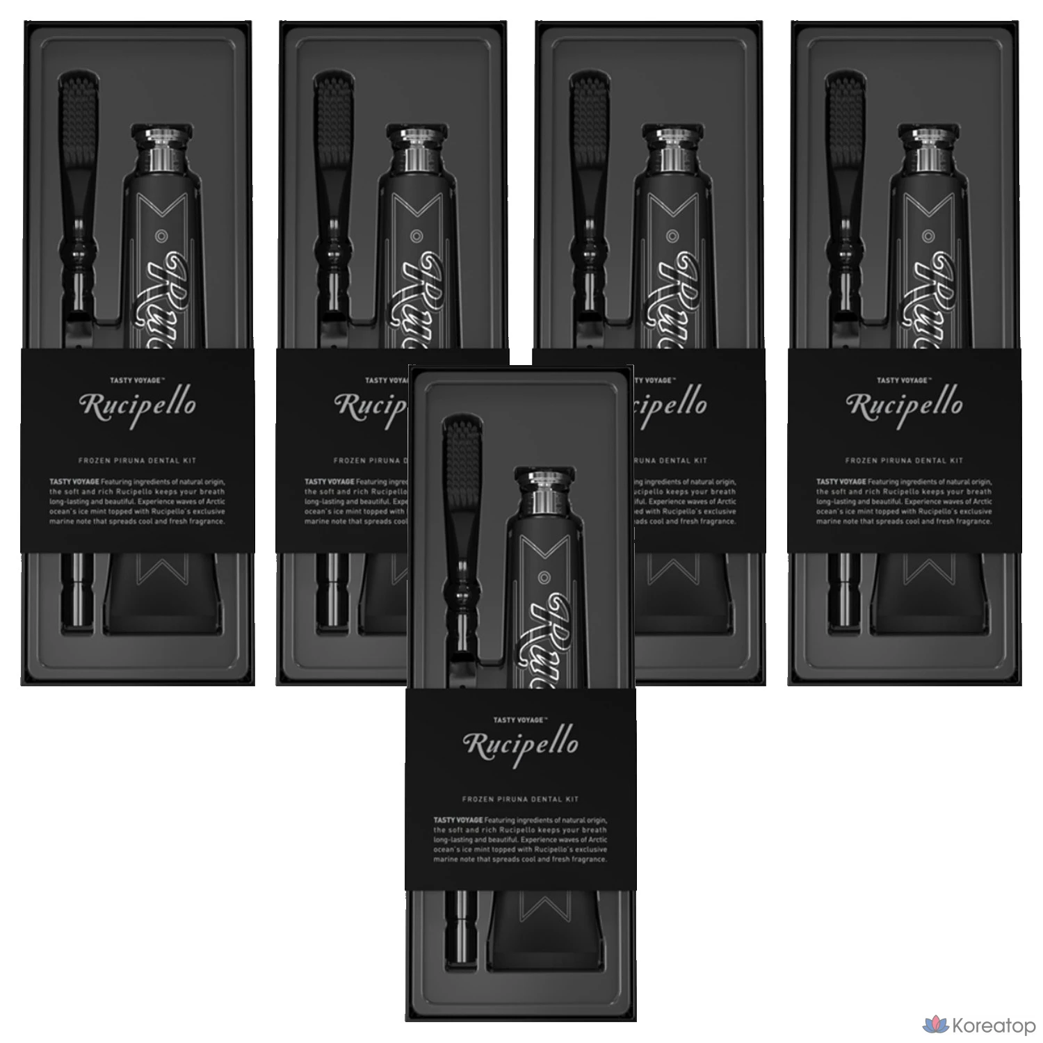 Набор для ухода Rucipello Brightening Care Frozen Piruna Dental Kit, 5 шт.