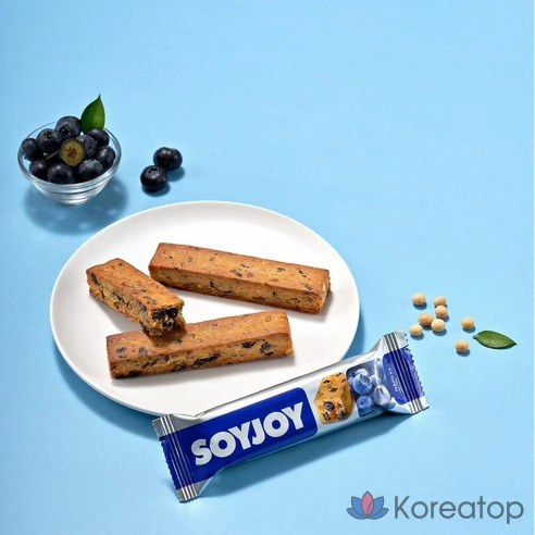 Черничные батончики Soyjoy с высоким содержанием белка и клетчатки, без глютена