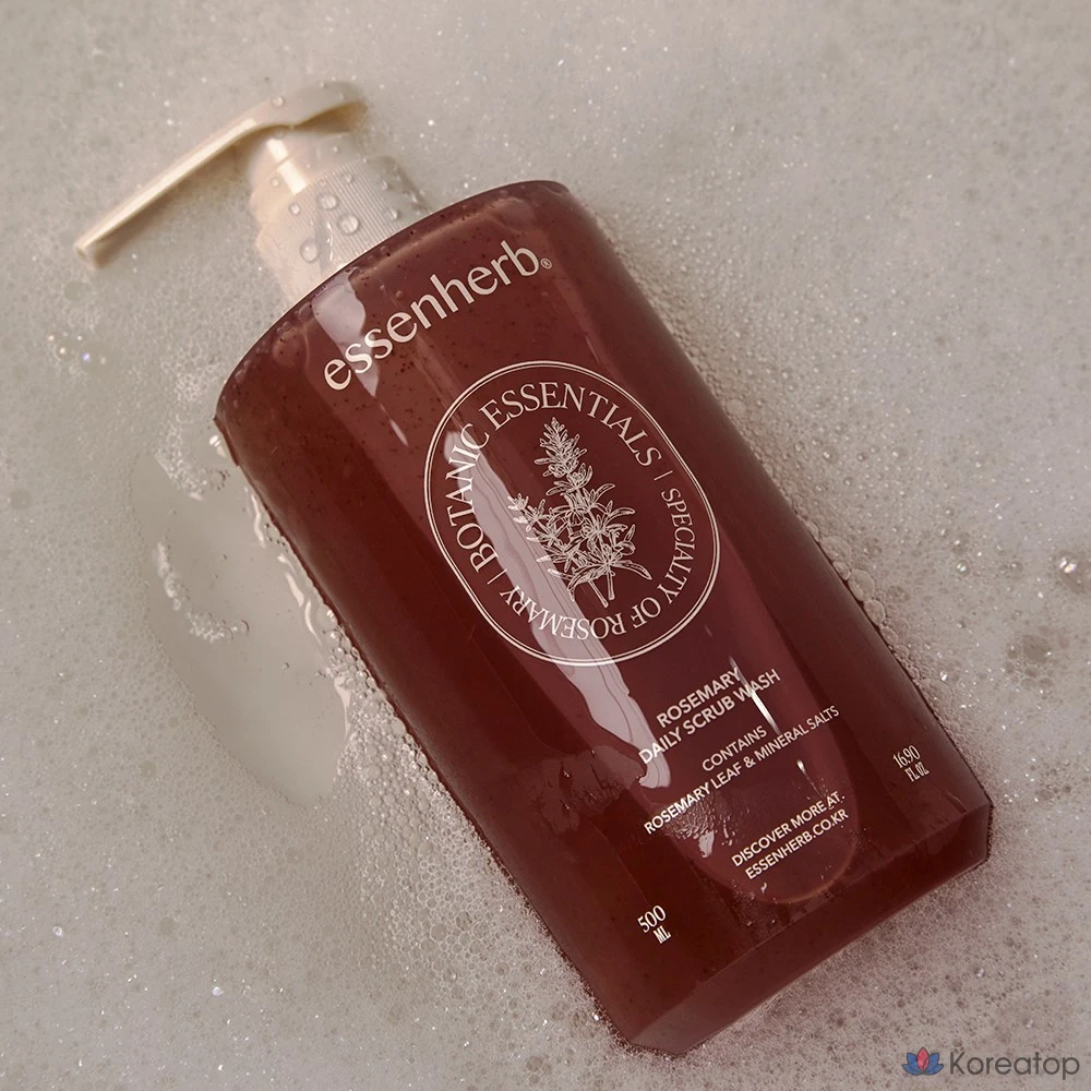 Гель-скраб для умывания EssenHerb с розмарином, 1 шт., 500 мл