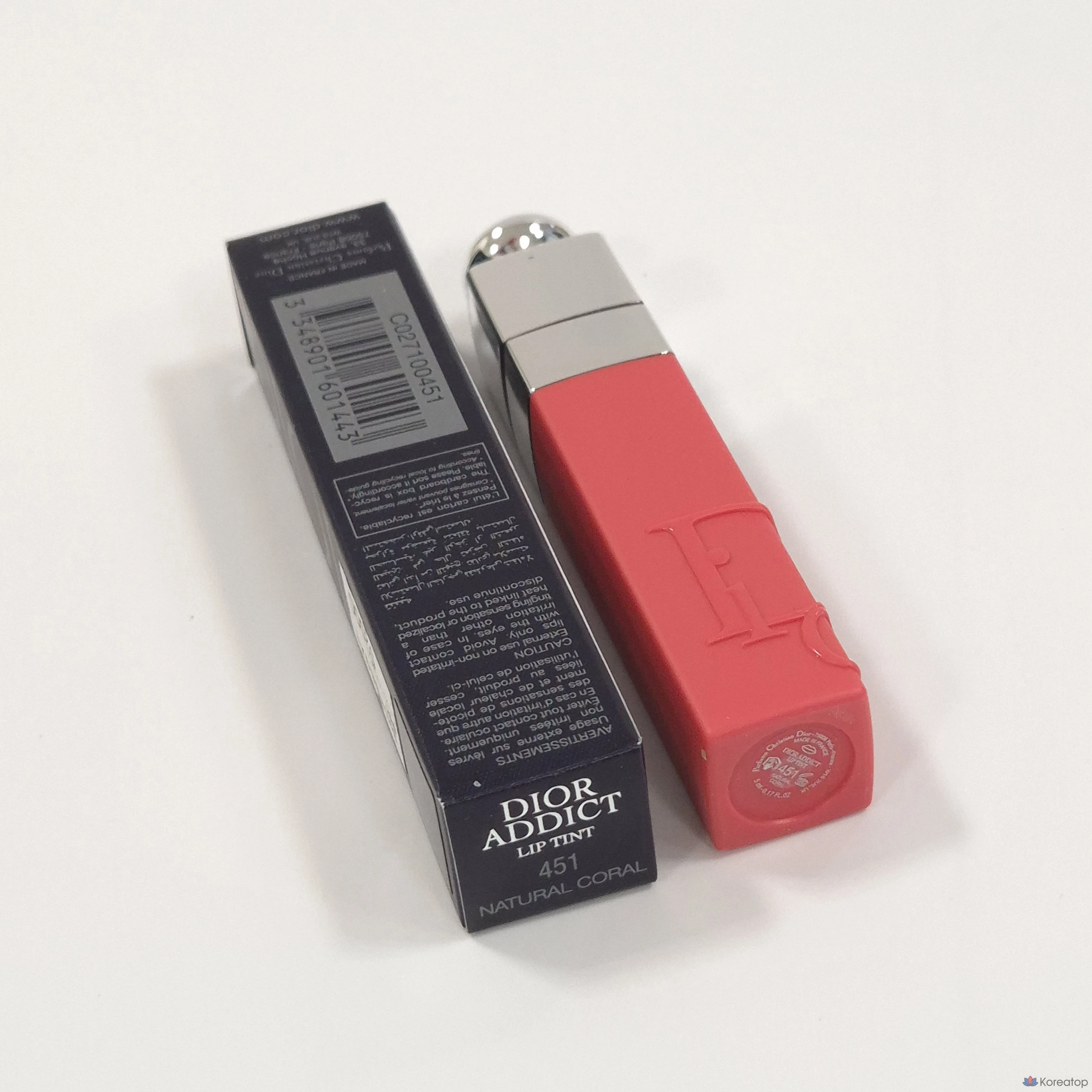 Тинт для губ Dior Addict Lip Tint, оттенок 451 Natural Coral, 5 мл, 1 шт.