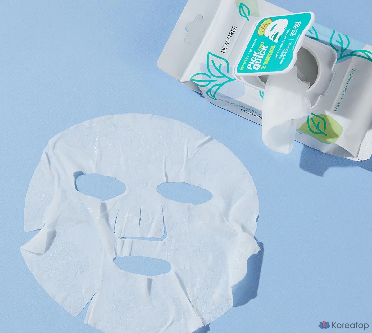 Успокаивающая маска для лица Dewytree Pick & Quick Two Weeks, 2 упаковки, 14 штук., фото 2