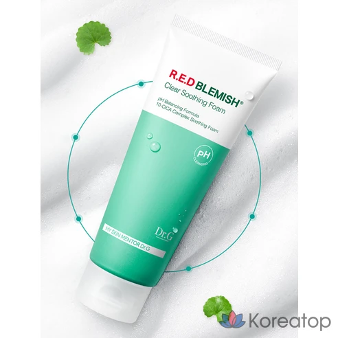 Успокаивающая пенка для лица Dr.G Mildly Acidic Red Blemish Clear Soothing Foam
