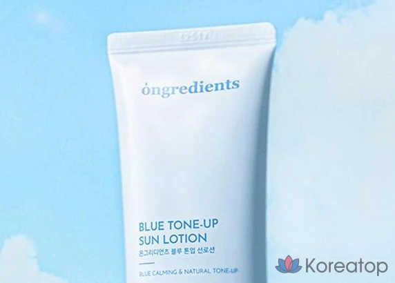 Солнцезащитный лосьон Ongredients Blue Tone-Up SPF 50+ PA++++, 50 мл, 1 шт.