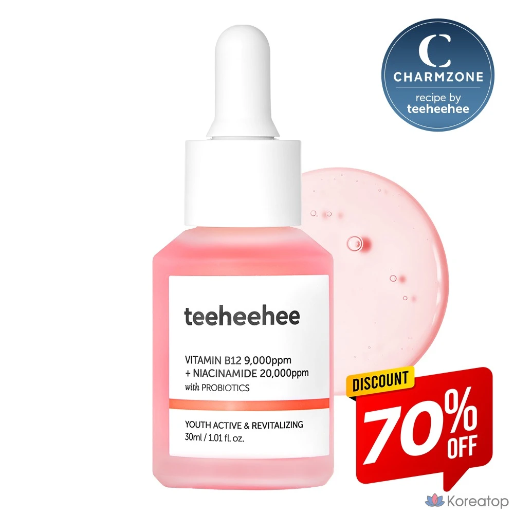 Сыворотка для повышения эластичности и разглаживания морщин Charmzone Tihihi с витамином B12, 1 шт., 30 мл