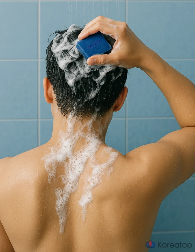 Твердое мыло для тела TOUN28 S22 с васаби и ментолом, 100 г, 1 упаковка.