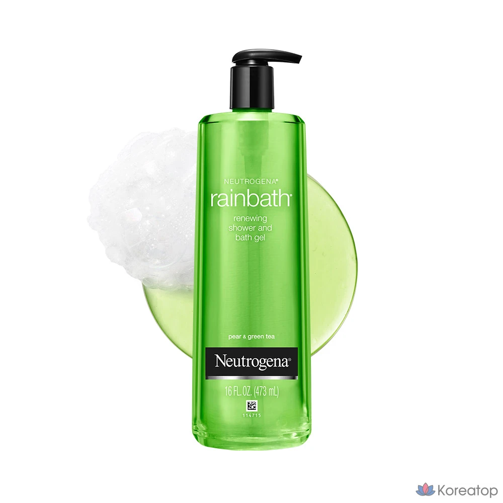 Гель для душа Neutrogena Rainbath с зеленым чаем и грушей, 473 мл, 1 шт.