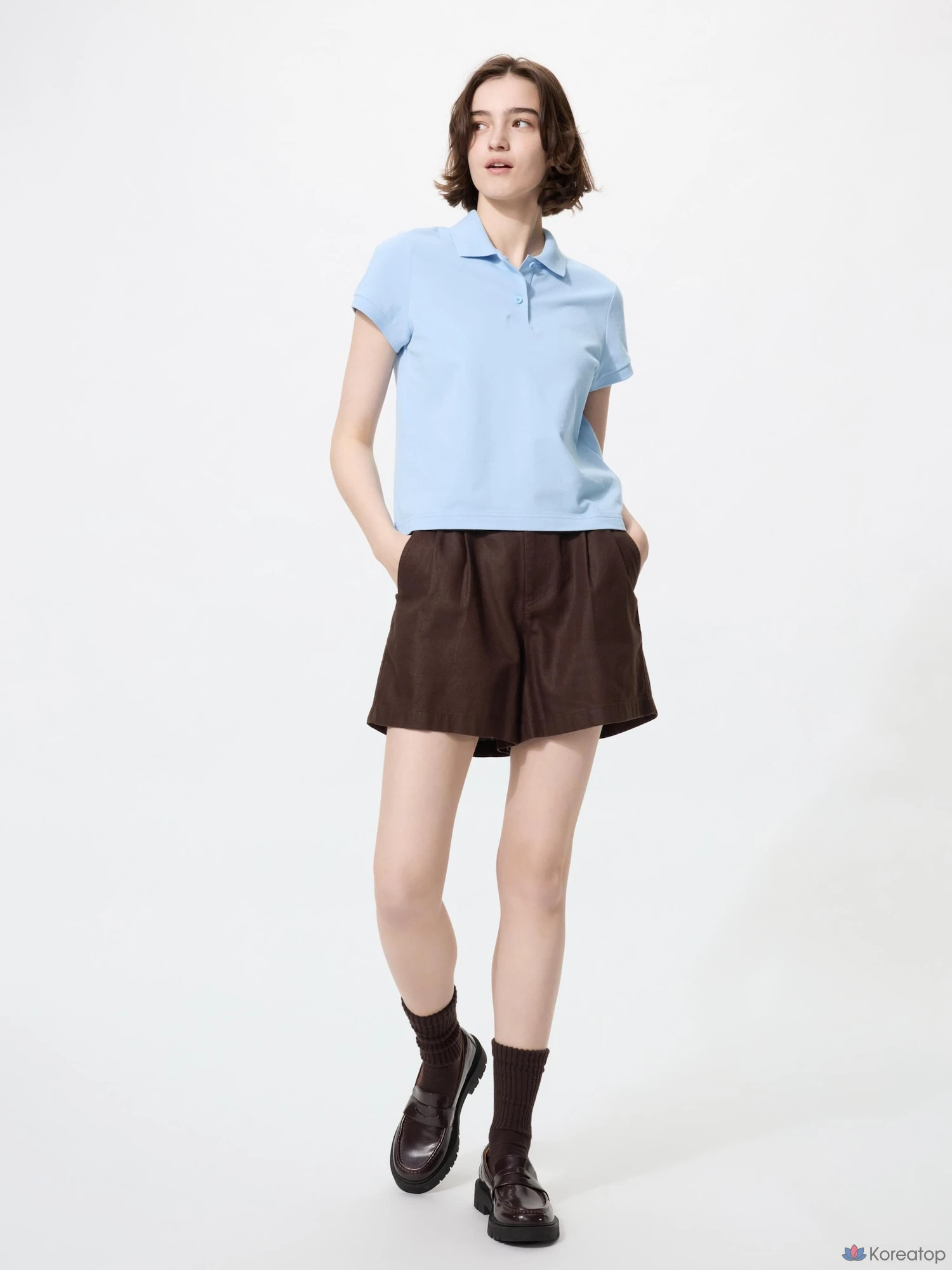 Поло Uniqlo Pique Mini Polo Shirt