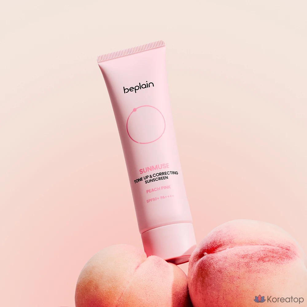 Солнцезащитный крем Beplain Sunmuse Tone Up & Correcting Peach Pink Sun Cream SPF50+ PA++++, 50 мл, 1 шт.