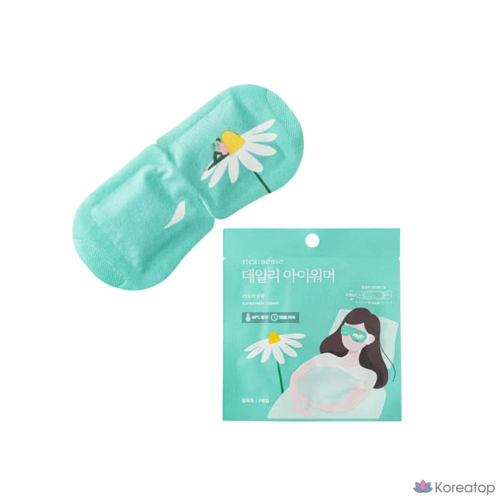 Согревающие салфетки для глаз Steambase Daily Eye Warmer с ароматом ромашки, 1 шт., 2 шт.