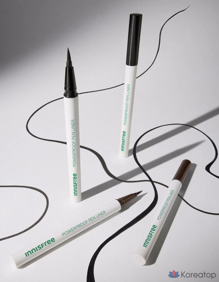 Подводка для глаз Innisfree Powerproof Brush Liner, оттенок 1 Black, 0.6 г, 1 шт., фото 5