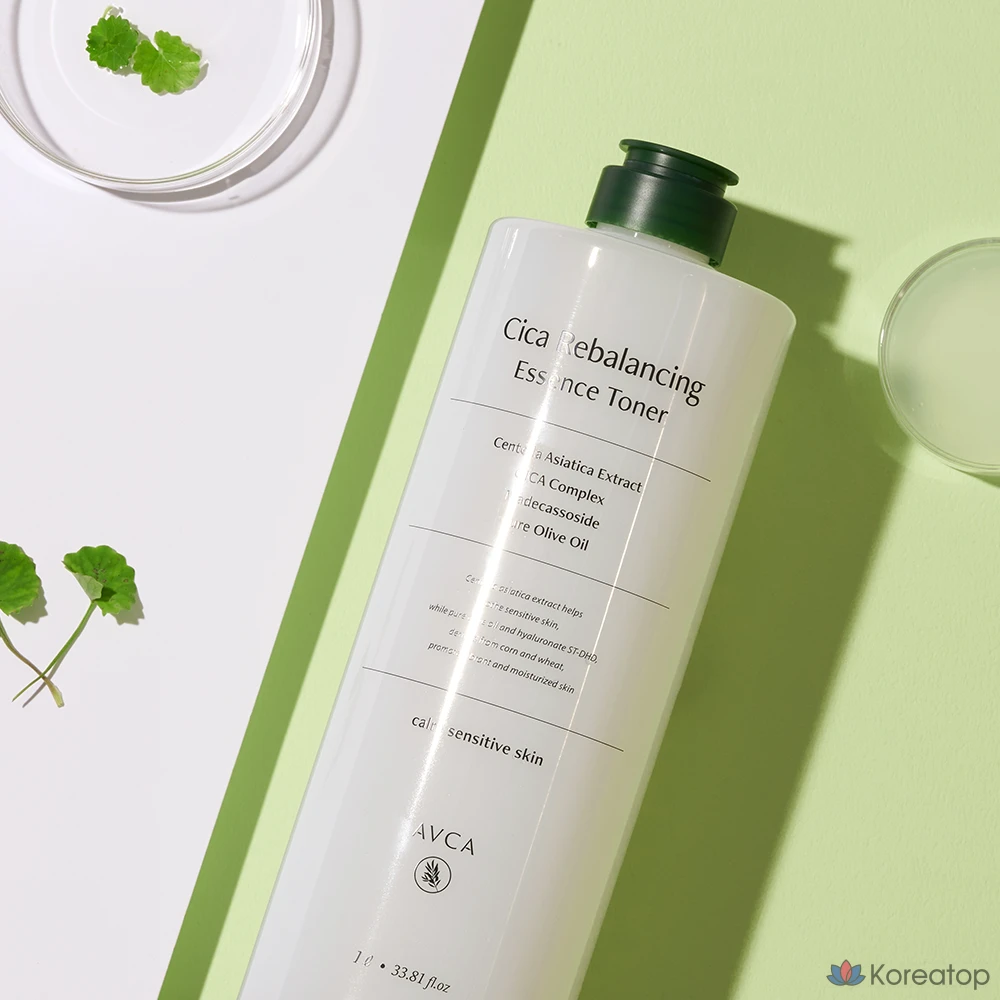 Успокаивающий тоник AVCA Cica Rebalancing Essence, 1 л, 1 шт.