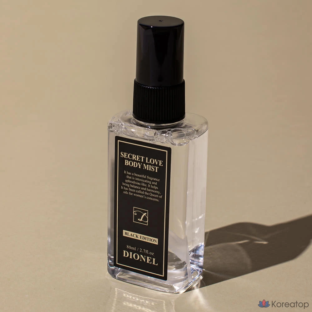 Спрей для тела Bouquet garni Secret Love, черная версия, 1 шт., 80 мл