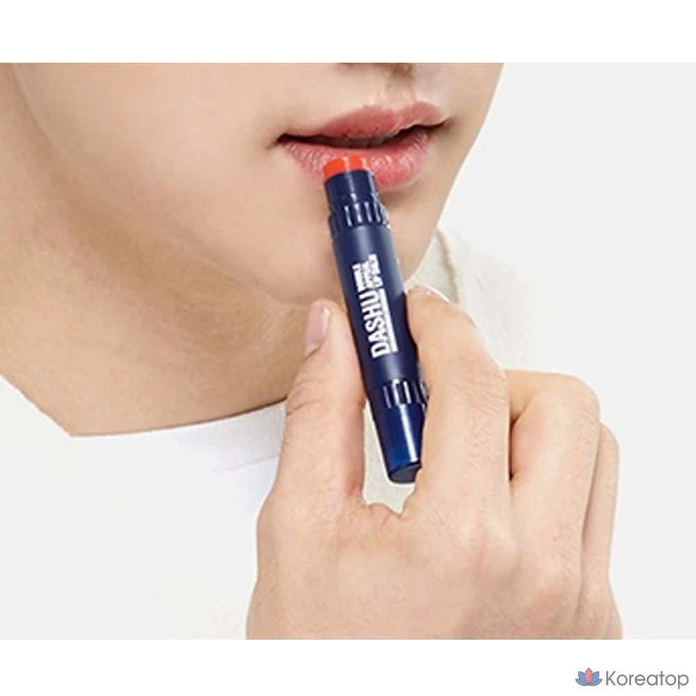 Бальзам для губ DASHU Men's Double Appeal, клубника + без запаха, 4,8 г, 1 шт.