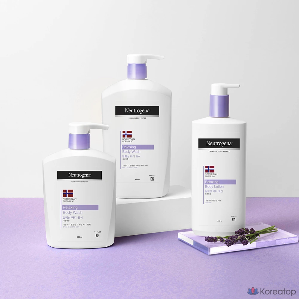 Увлажняющий крем для тела Neutrogena Relaxing Body Moisturizer с лавандой, 450 мл, 1 шт.