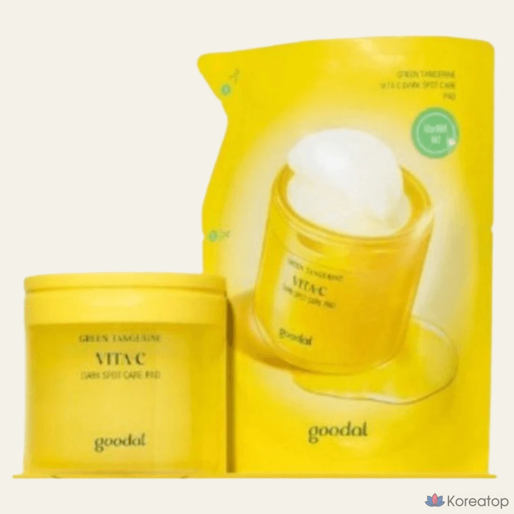 Гудал, патчи для точечного лечения прыщей, зеленый мандарин, витамин С, 70 листов, 1 упаковка, 70 листов.