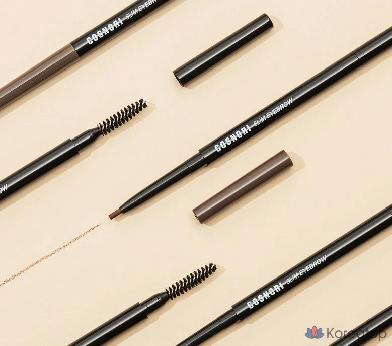 Карандаш для бровей Cosnori Slim Eyebrow Auto Pencil, 0.13 г, цвет 03, темно-шоколадный, 1 шт.