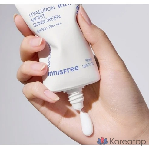 Солнцезащитный крем эссенция гиалуроновая увлажняющая INNISFREE SPF50+ PA++++, 50 мл