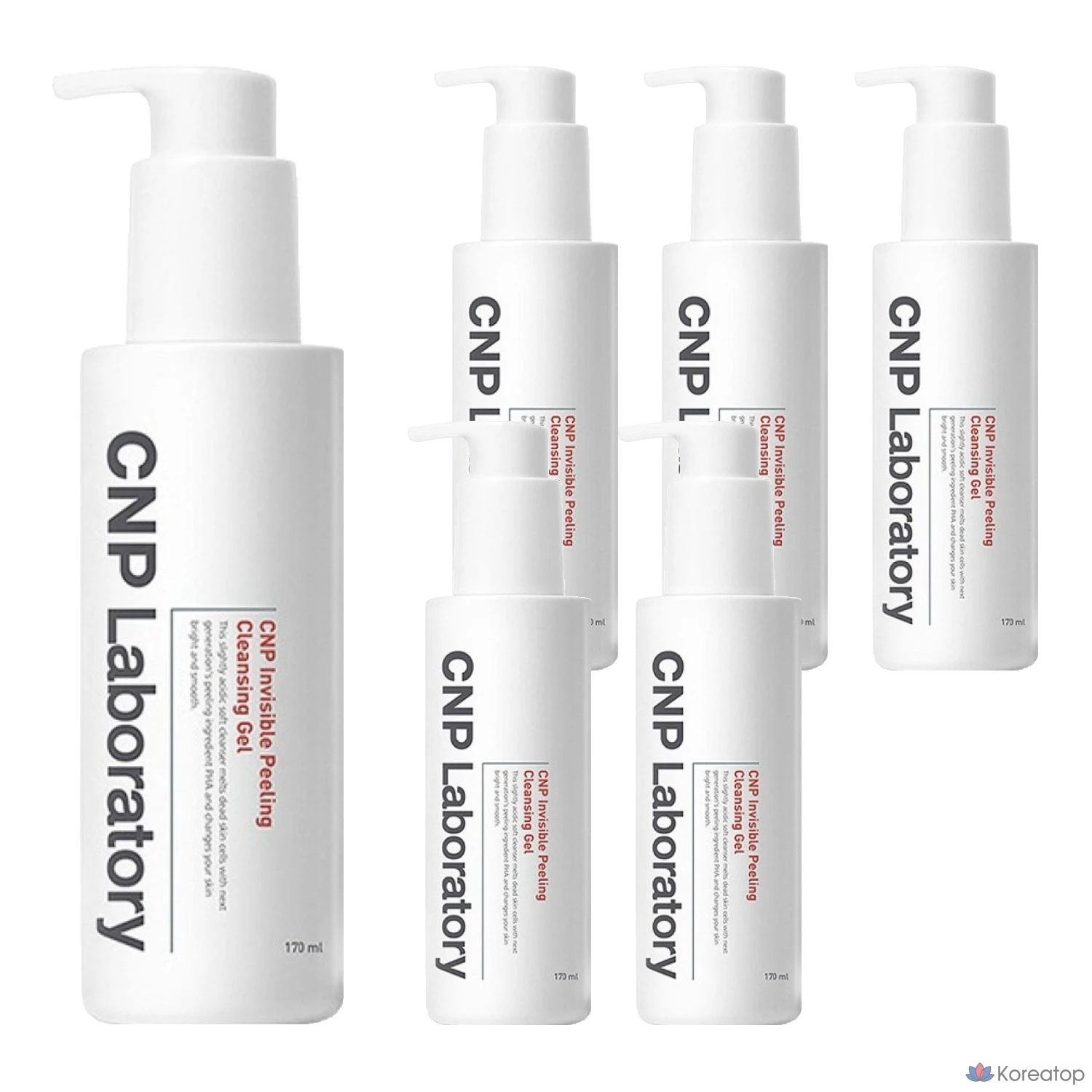 Очищающий пилинг-гель CNP Cha & Park Invisible Peeling Cleansing Gel, 170 мл, 1 упаковка, 6 штук