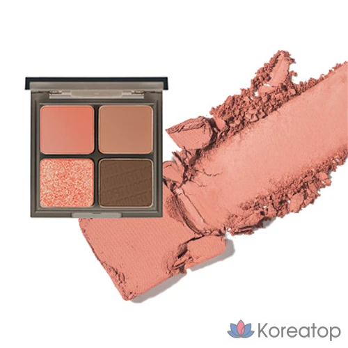 Палетка теней MERZY Mood Fit, S2 Joyful Coral, 1 шт., фото 3