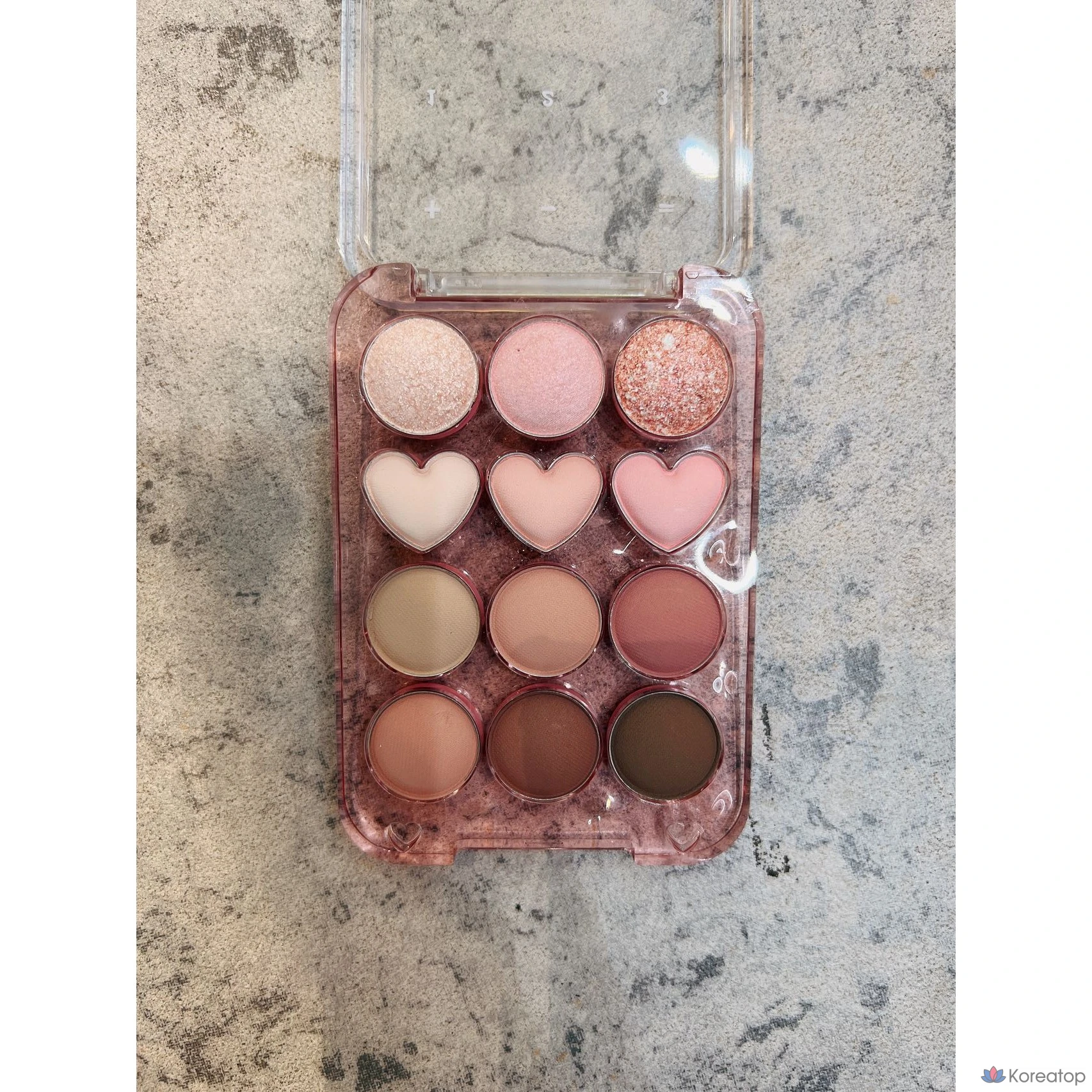 Палетка теней Colorgram, 12 цветов, 2 цвета, 04 Bomb Plus Cool, 1 шт., фото 4