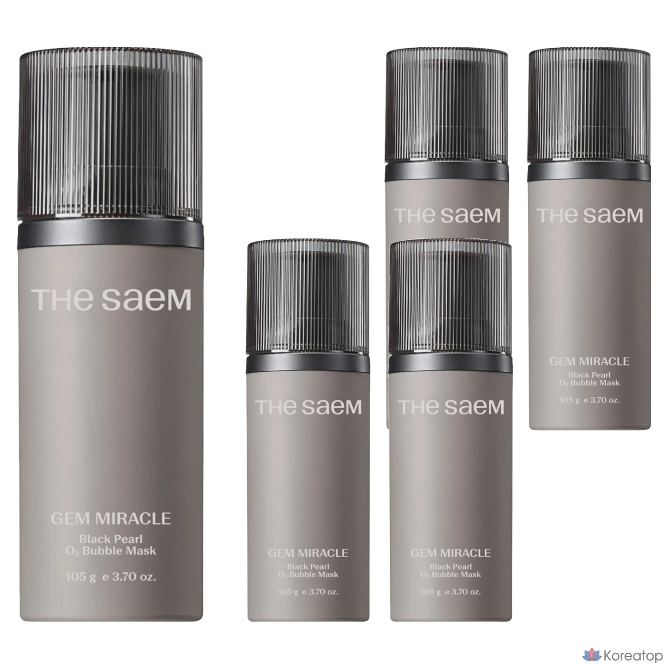 Пузырьковая маска для лица The Saem Gem Miracle Black Pearl O2, 1 упаковка, 5 шт.