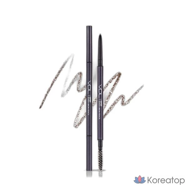 Карандаш для бровей VDL Expert Skinny Brow Pencil, 0.05 г, коричневый, 03, 1 шт.