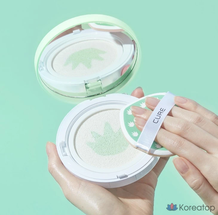 Солнцезащитный кушон KIM JEONG MOON Aloe La Sense Loe Cure Aqua Mild Cooling Sun Cushion SPF50+ PA++++ Refill, 25 г, 1 шт.
