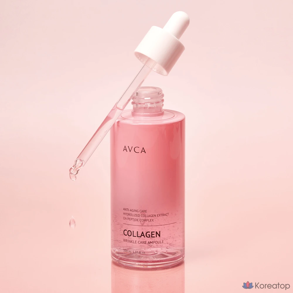 Ампула AVCA Wrinkle Care с коллагеном и комплексом против морщин, 100 мл, 1 шт.