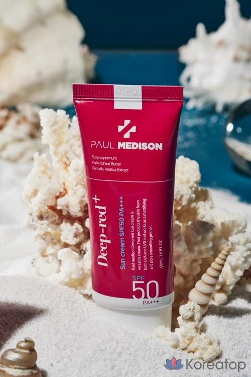 Солнцезащитный крем PAUL MEDISON Deep Red SPF50 PA+++, 60 мл, 1 шт.