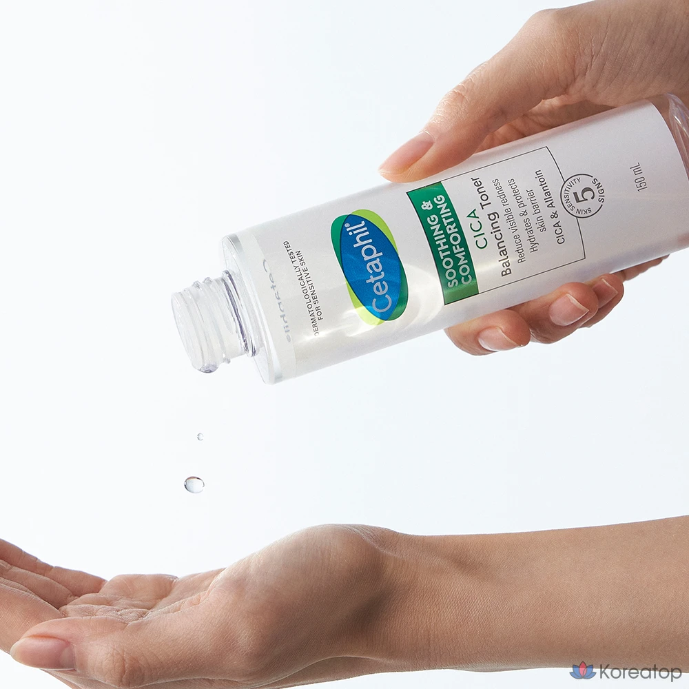 Успокаивающий и смягчающий балансирующий тоник Cetaphil с экстрактом центеллы азиатской, 150 мл, 1 шт.