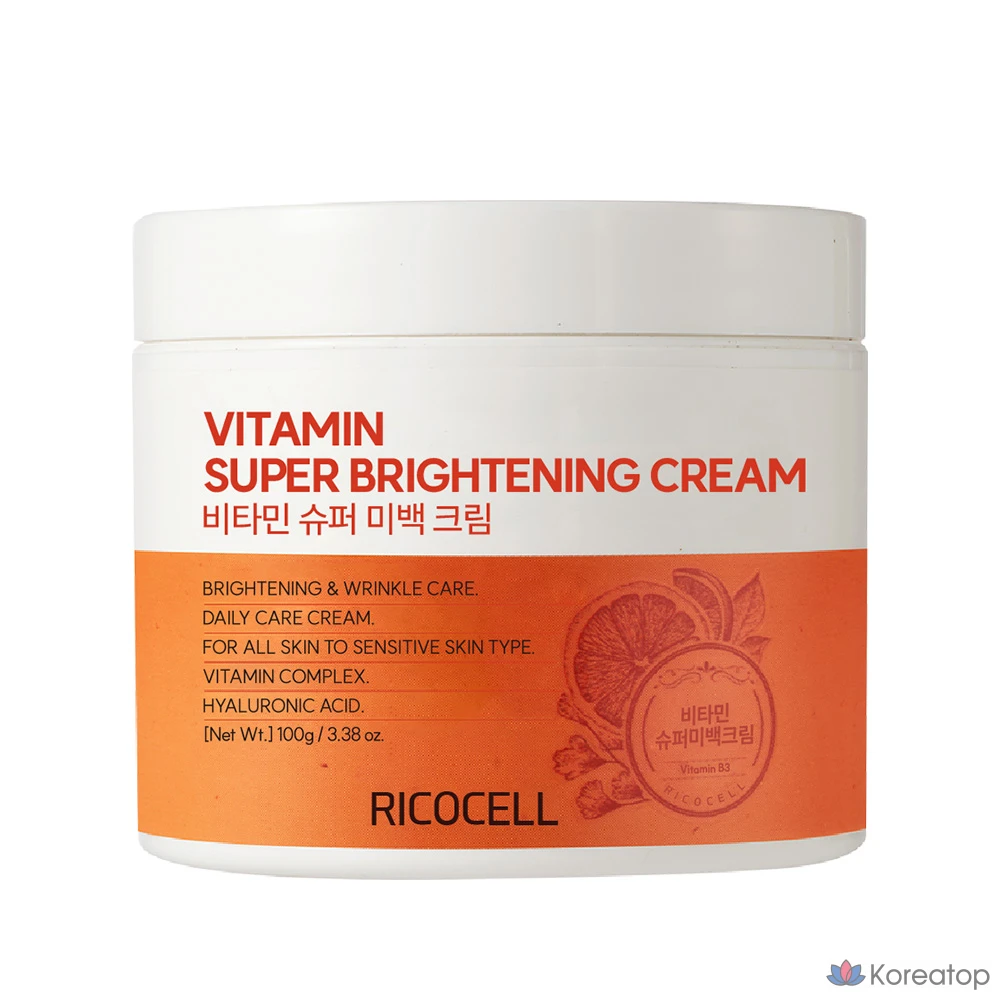 Крем для лица Ricocell Vitamin 10 Super Whitening Moisture Cream, 100 мл, 1 шт.