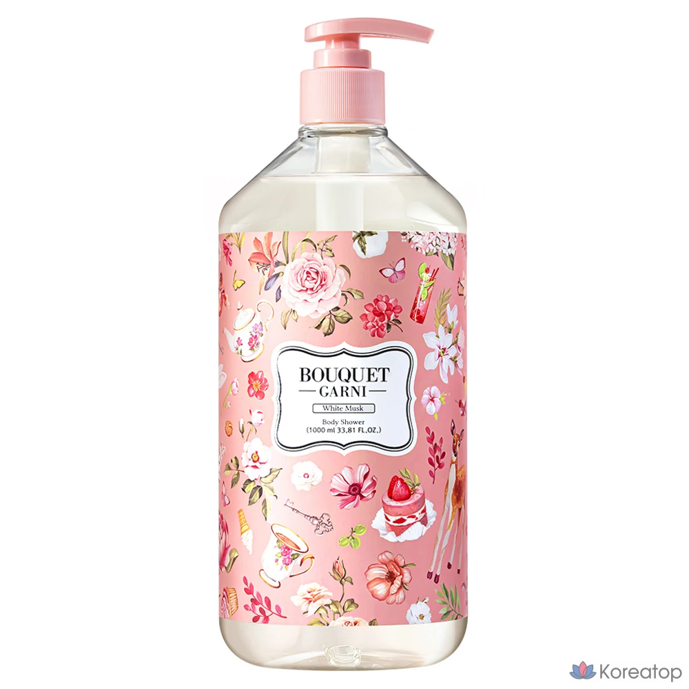 Ароматизированный гель для душа Bouquet Garni «Белый мускус», 1 л, 1 флакон.