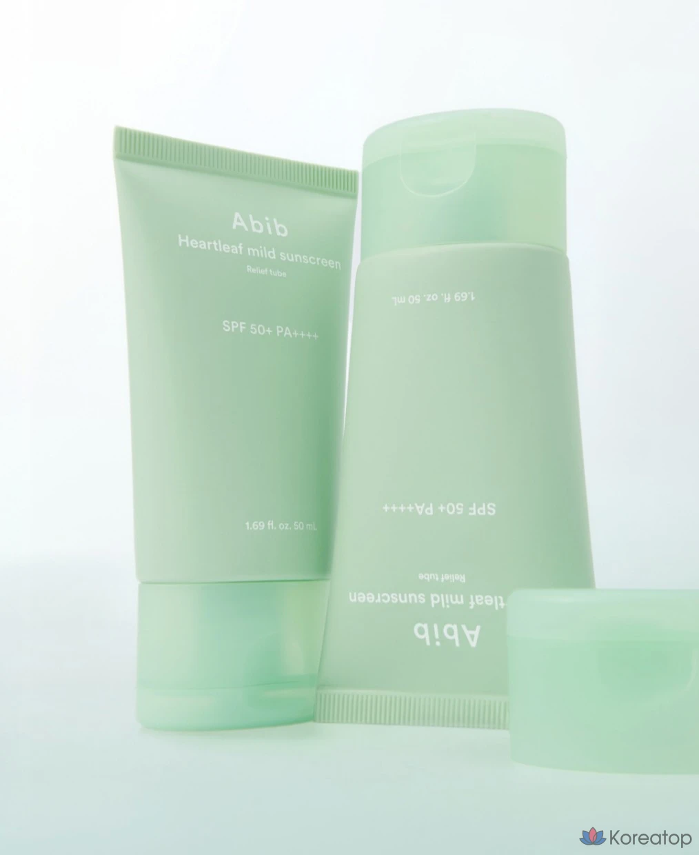Солнцезащитный крем Abib Heartleaf Sunscreen Mild Relief Tube SPF50+ PA++++, 50 мл, 1 шт.