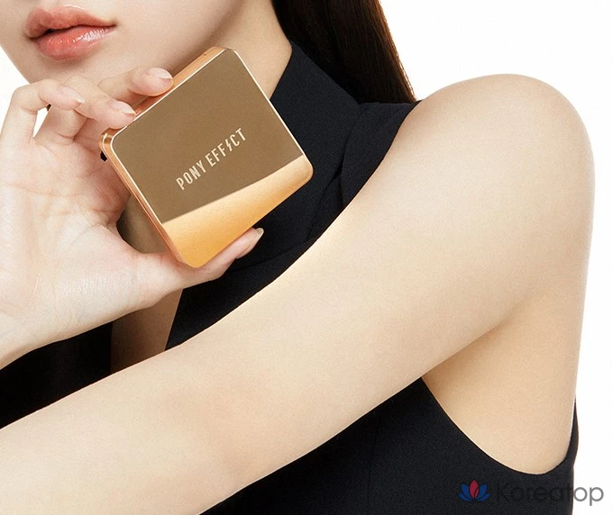 Кушон Pony Effect Coverstay Cushion Foundation EX (основа + рефил), оттенок Warm 21 Natural Ivory, 15 г + 15 г, 1 шт.