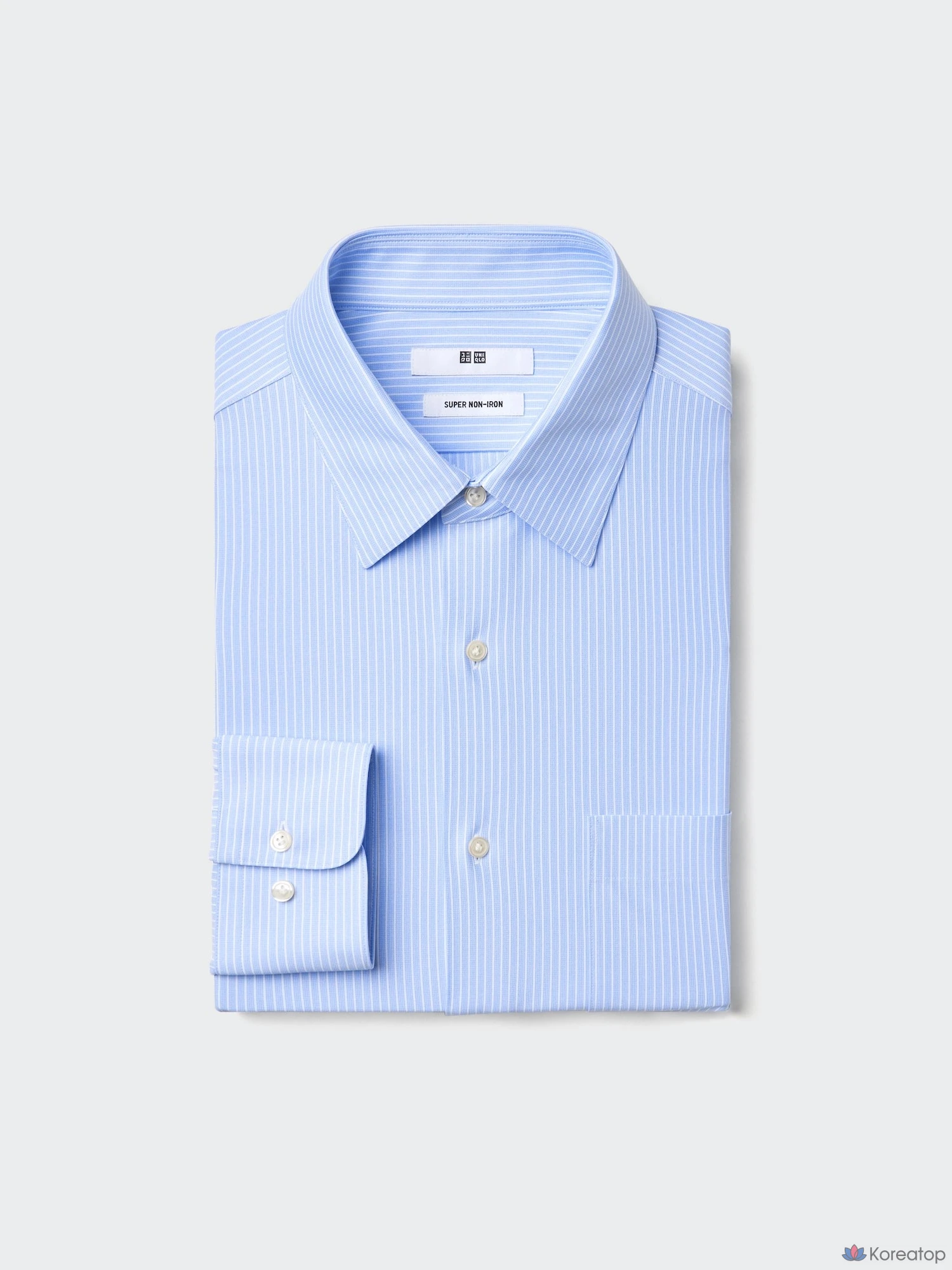 Рубашка Uniqlo Super Non-Iron Jersey Shirt (Regular Collar) Stripe B