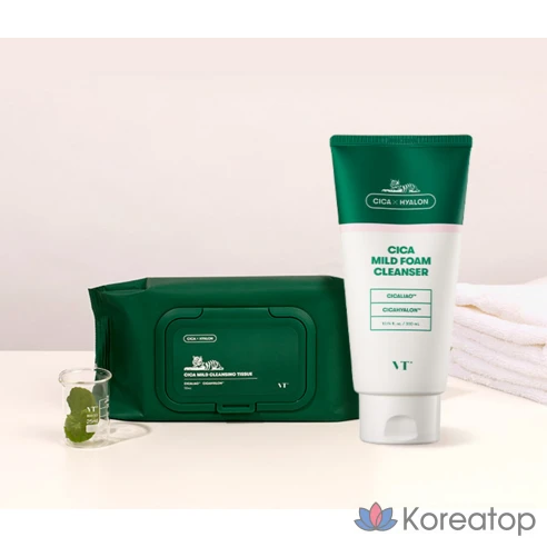 Мягкие очищающие салфетки VT Cica, 50 шт., упаковка из 3 шт.