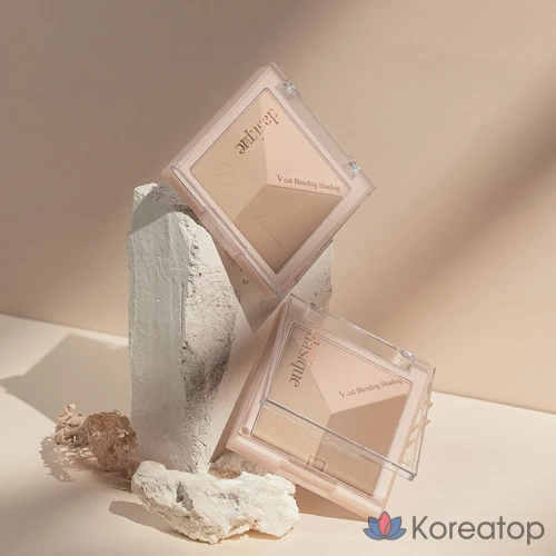 Палитра для век Dasique V-Cut Shading, оттенок 01 Warm Blending, 13 г, 1 шт., фото 5