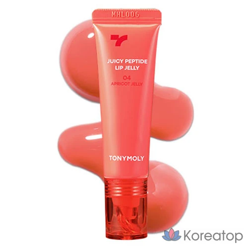 Губная помада Tony Moly Juicy Peptide Lip Jelly, оттенок 04 «Абрикосовое желе», 10 г, 1 шт.