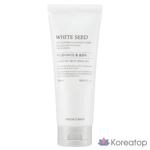 Очищающая пенка для лица The Face Shop White Seed Exfoliating Foam Cleanser, 150 мл, 1 шт.