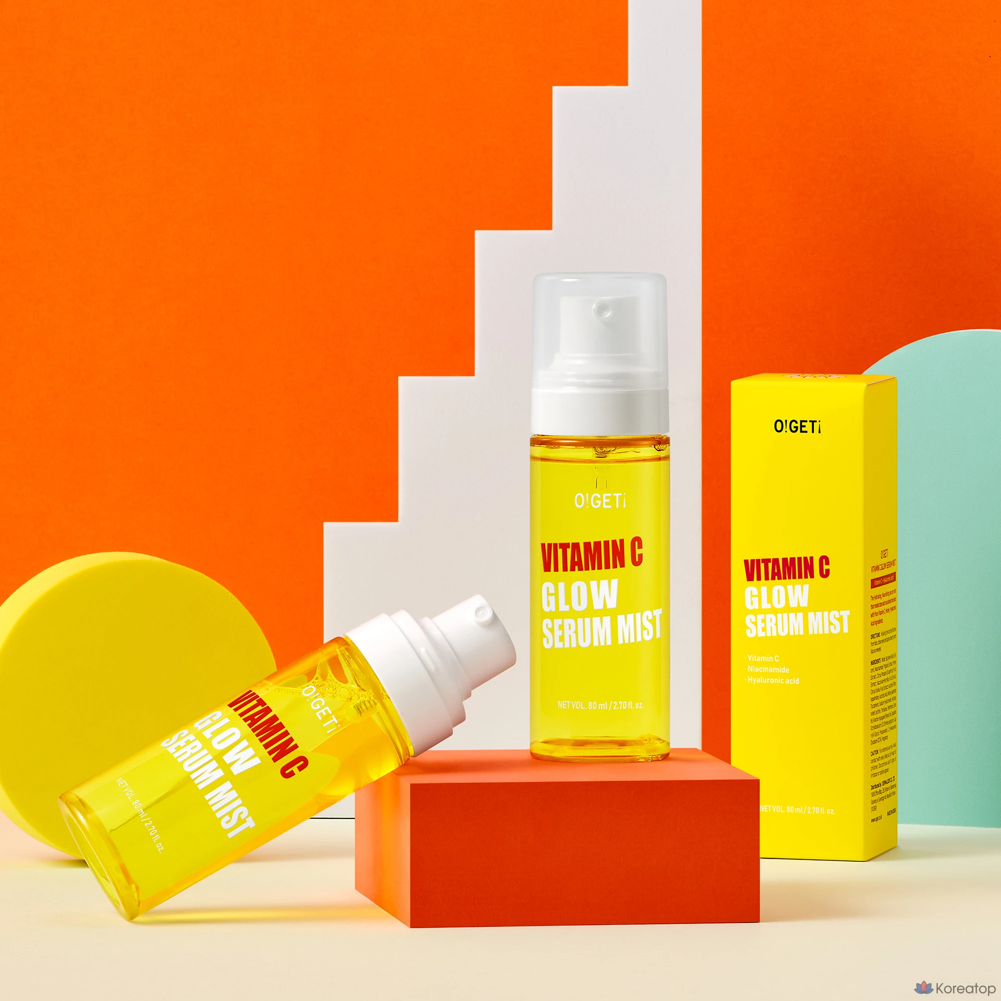 Сыворотка-спрей Oget Vitamin C Glow Serum Mist, 80 мл, 1 шт.