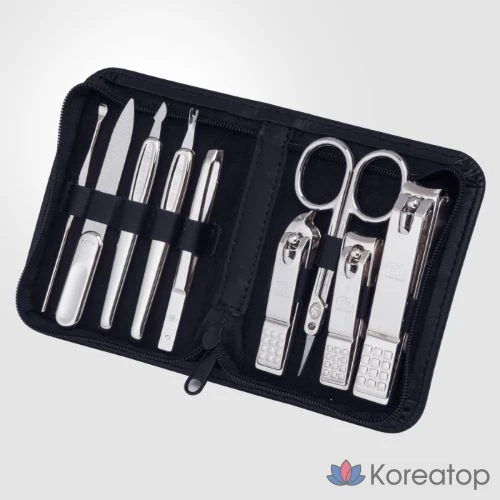 Набор для ухода Three Seven 777 Nail Clipper Set TS-800C, синий, 1 шт.